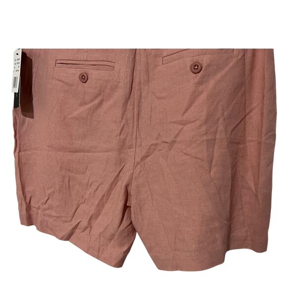 Violets & Roses Stitch Fix Linen Blend Shorts Rose Pink Color Women's Size 6/28 - Picture 7 of 12